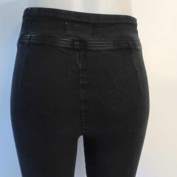 Womens Frame Bardot The Jetset Sheen Noir Black Denim Jean 1 US/S (25"-29") - Picture 9 of 12